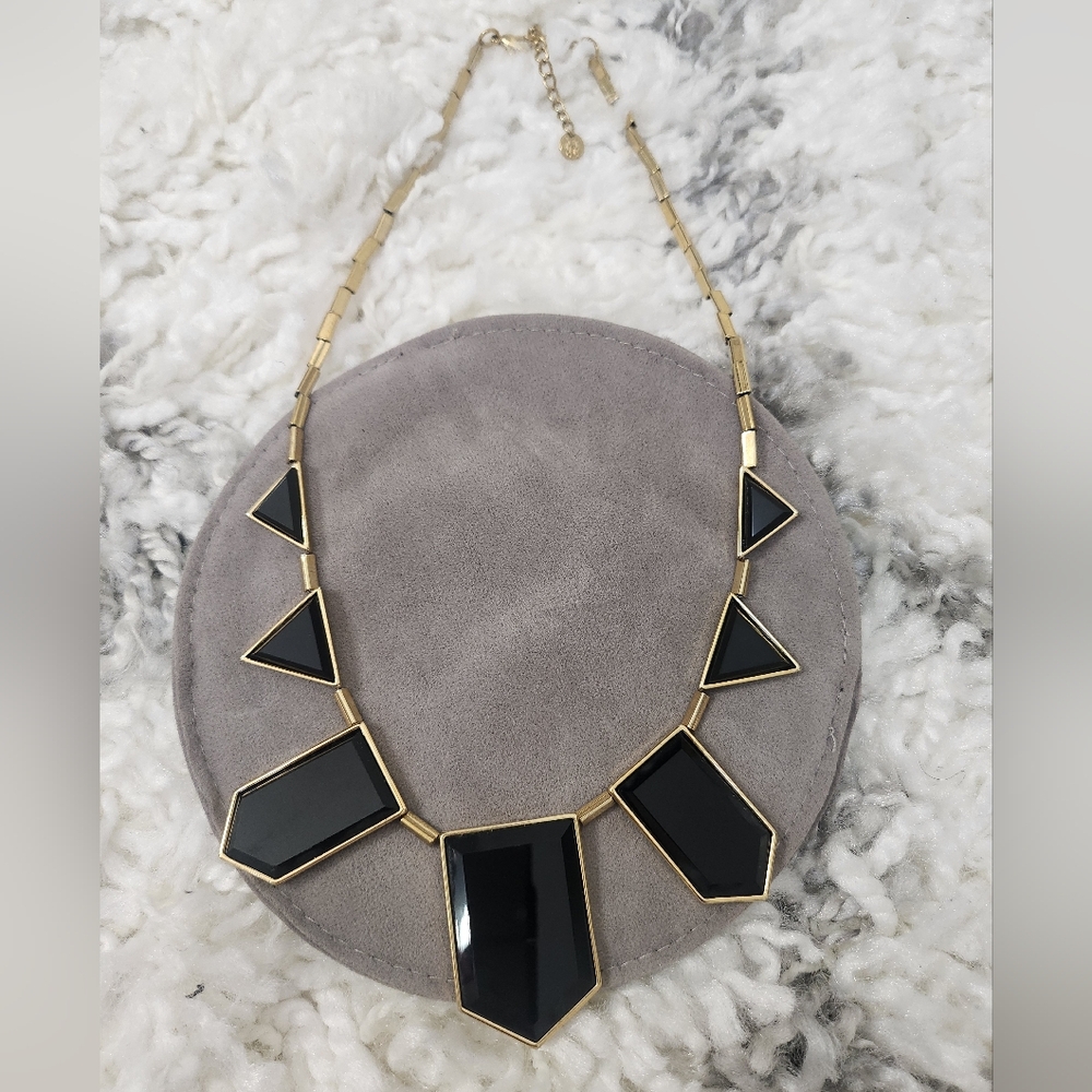 House of Harlow 1960 Black Resin Necklace